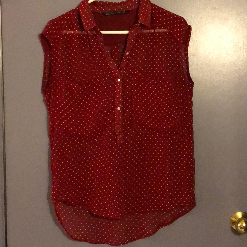 Cut off button down